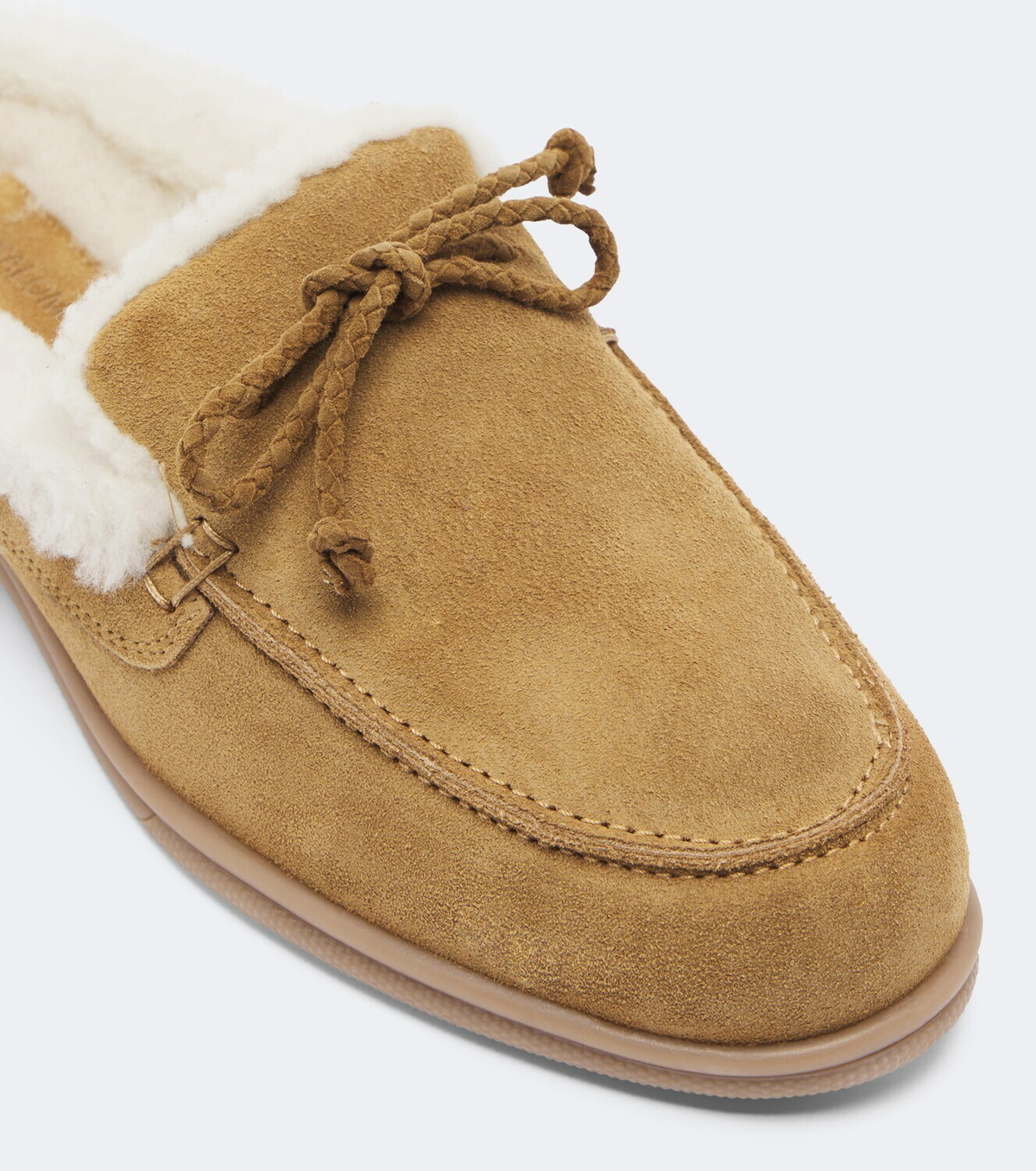 Yves Salomon Shearling-lined suede mules
