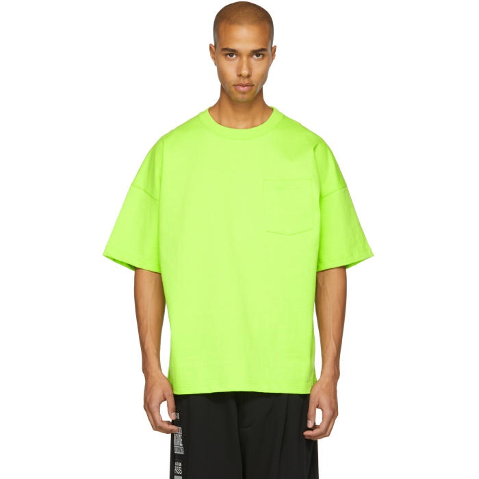 Photo: Name. Green Oversized Single Pocket T-Shirt 