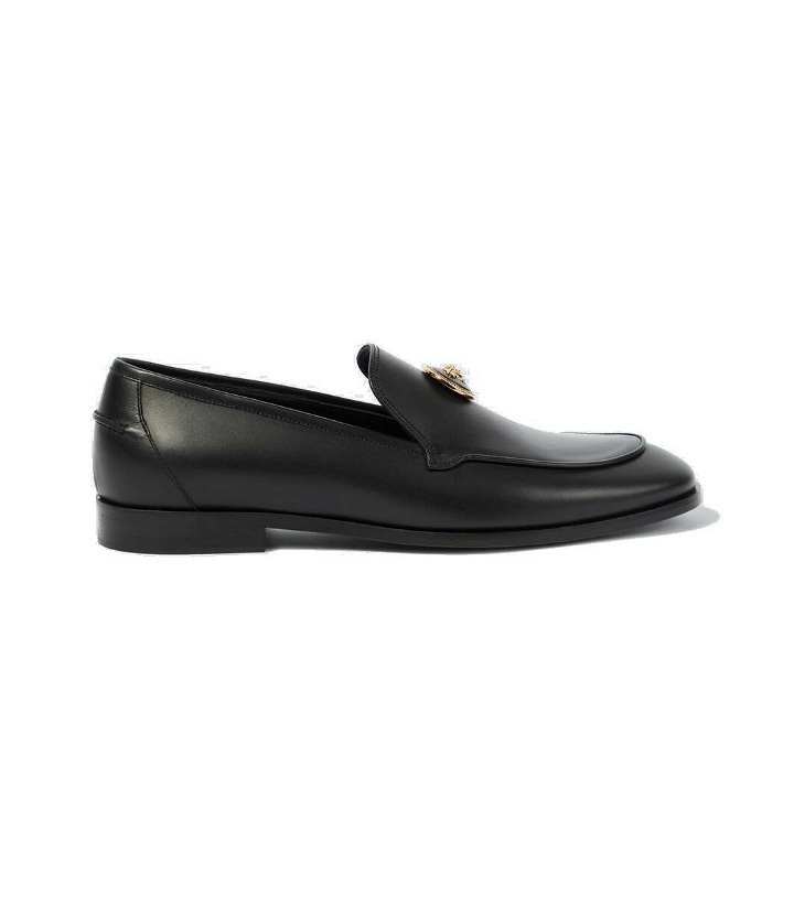 Photo: Versace Medusa leather loafers