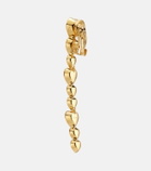 Oscar de la Renta Heart crystal-embellished clip-on earrings