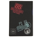 Balenciaga Men's Stamps Passport Holder in Black/Multicolor 