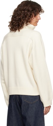 Loulou de Saison Off-White Dries Cashmere Zipped Sweater