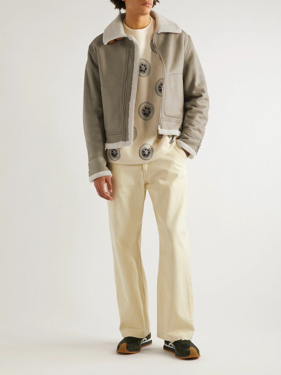 【LOEWE】Shearling DeconstructedCropped Jacket★関税送料込み P01006320.jpg