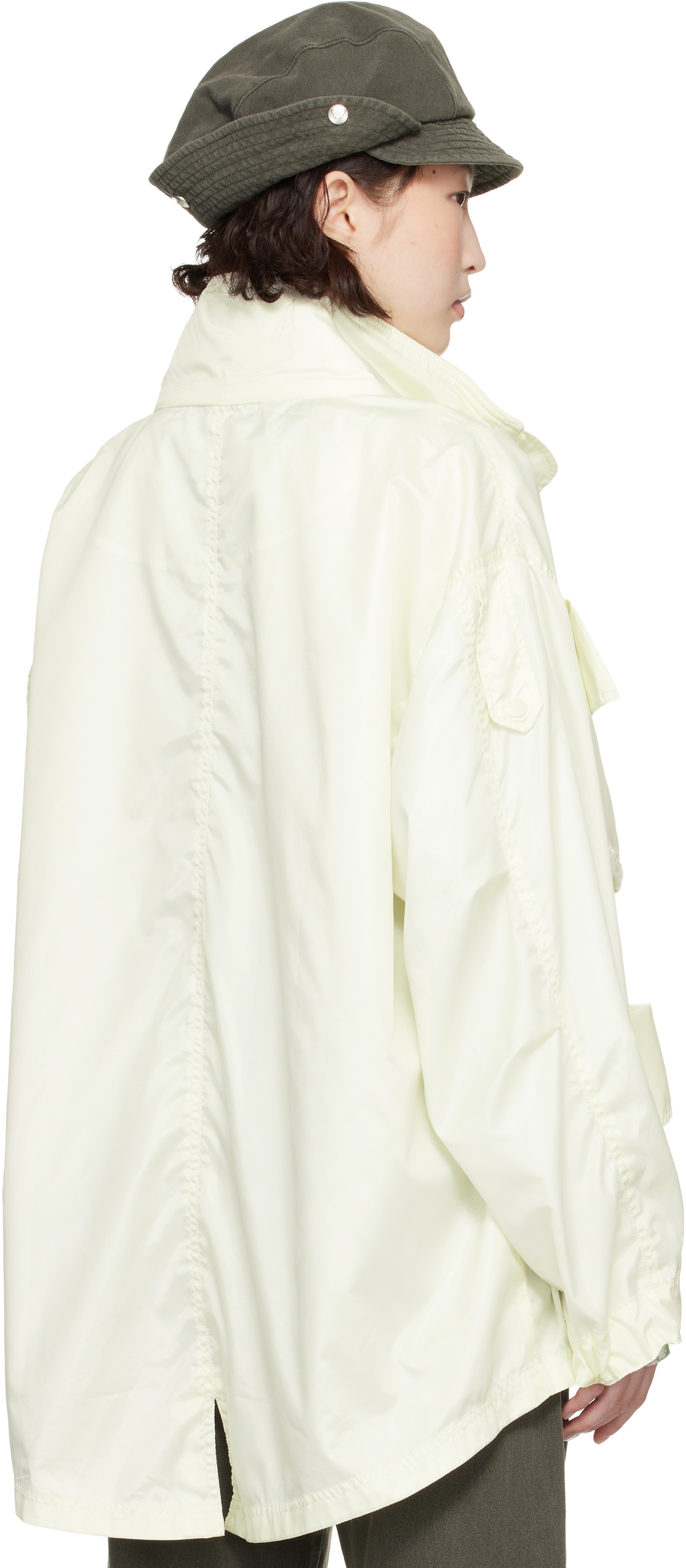 OPEN YY Yellow Cargo Pocket Wind Jacket
