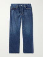 Remi Relief - 1954 Straight-Leg Cropped Distressed Jeans - Blue
