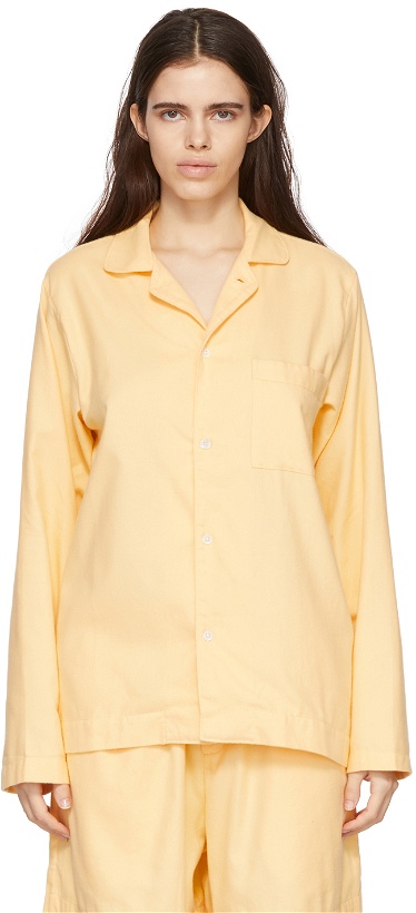 Photo: Tekla Yellow Flannel Pyjama Shirt