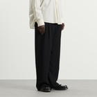 Our Legacy Men's Night Drape Twill Leisure Trouser in Crow Black