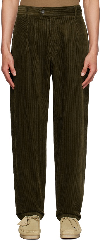 Photo: Engineered Garments Green Carlyle Trousers
