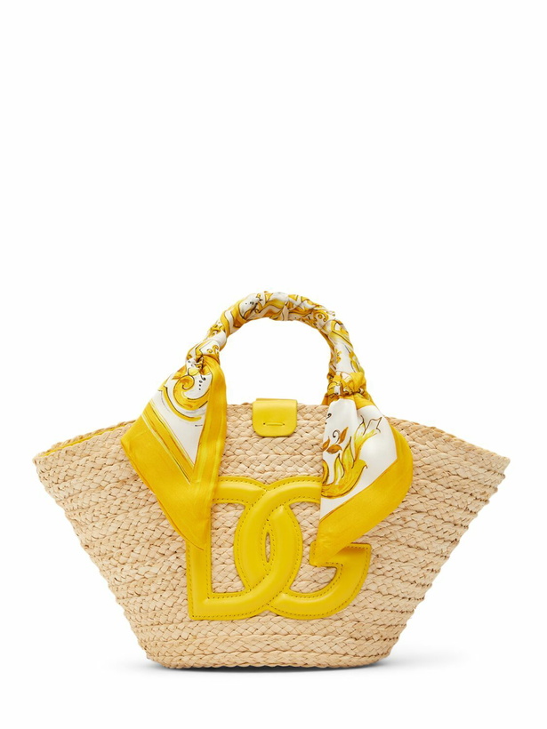 Photo: DOLCE & GABBANA Small Kendra Straw Tote Bag