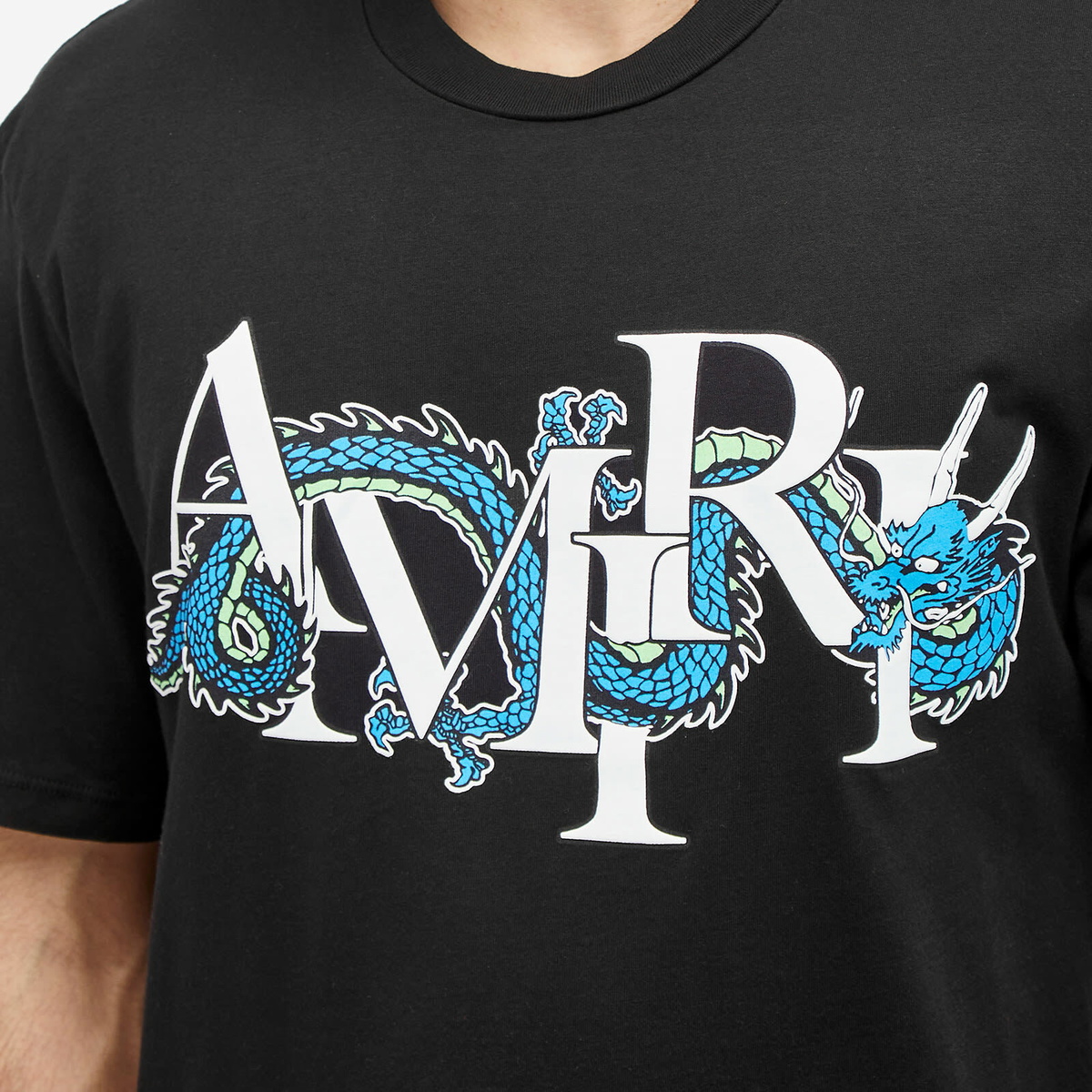 ラグジュアリーストリート【AMIRI】CNY Dragon 長袖Tシャツ AMIRI Black CNY Dragon Long Sleeve T-Shirt | ssense | REVERSIBLE