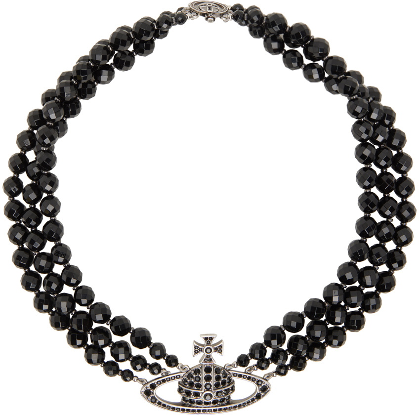 NTW Vivienne Westwood 3d outlets Black Necklace Choker