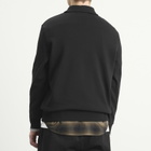 Fred Perry Men's Half Zip Collared Sweatshirt in Black
