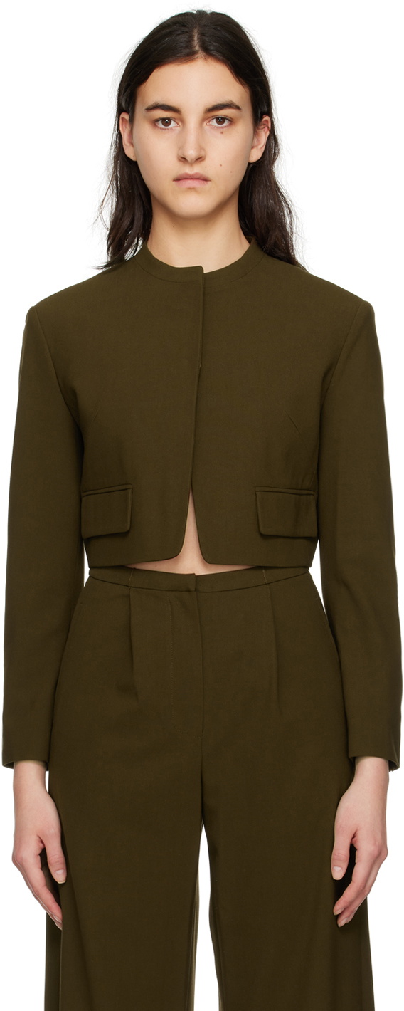 TheOpen Product Khaki Cropped Jacket