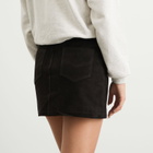 Nothing Written Women's Rona Suede Skirt in Dark Brown