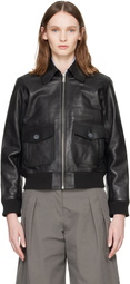 A.P.C. Black Gael Leather Jacket