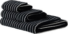 Tekla Black Striped Towel Set, 3 pcs