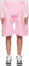 Comme des Garçons Homme Plus Pink Pleated Shorts