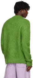 Acne Studios Green Brushed Sweater