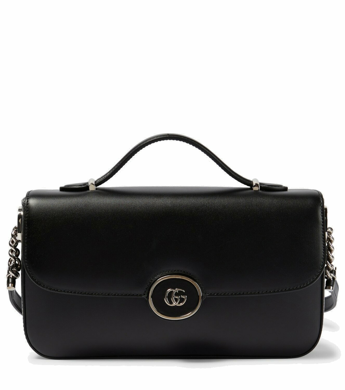 ハンドバッグ GUCCI MINI PETITE GG LEATHER SHOULDER BAG Gucci - Petite GG mini leather shoulder bag black - The Corner