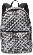 Kenzo White Repeat Backpack