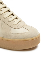Maison Margiela Replica Wedge Panelled Leather Sneakers Beige