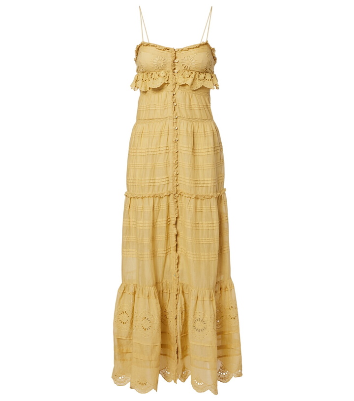 Photo: Marant Etoile Paule lace-trimmed cotton maxi dress