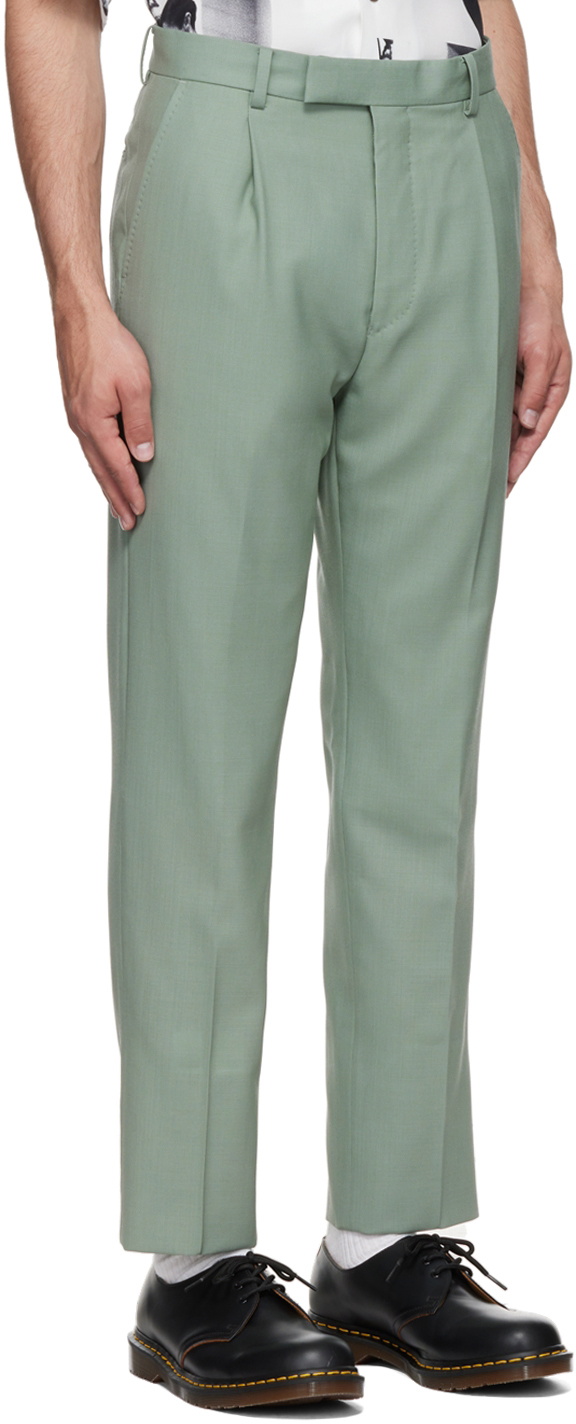 WACKO MARIA Green Wool Trousers Wacko Maria