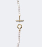David Yurman Pearl Classics Petite 18kt gold necklace with freshwater pearls and diamonds