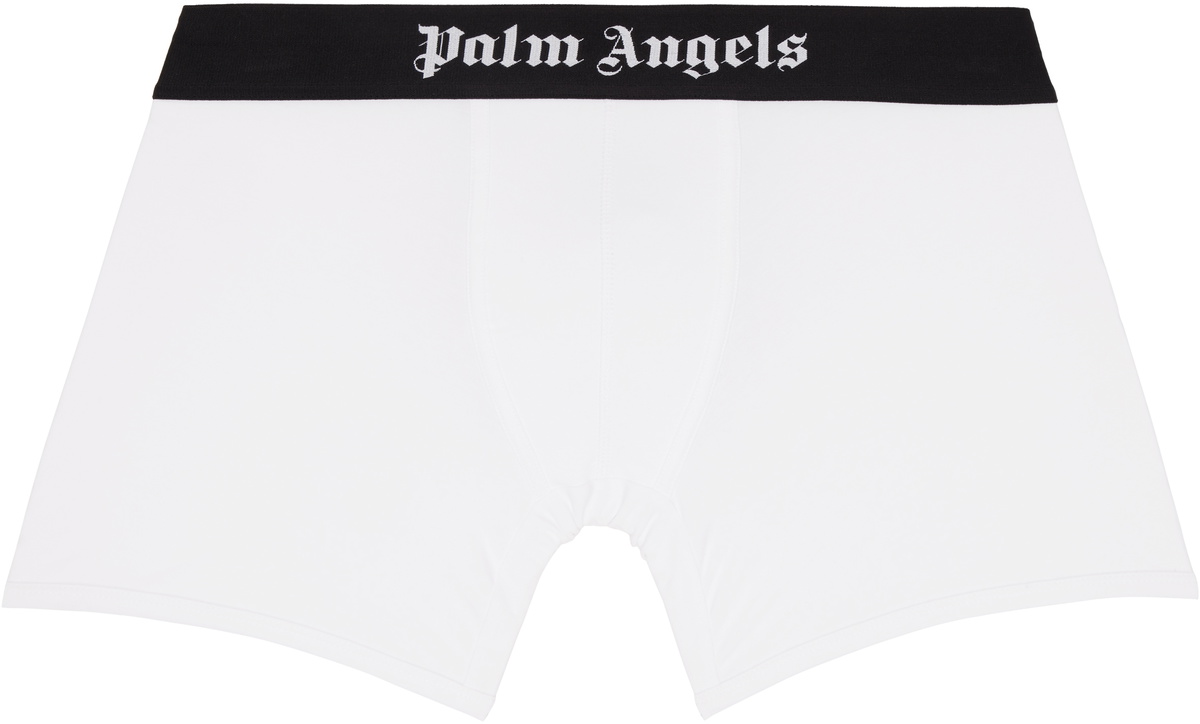 Palm Angels Three-Pack Multicolor Jacquard Logo Boxer Briefs