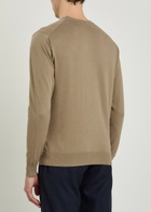 Sunspel Cotton Jumper Light Brown