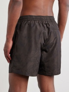 Mr P. - Straight-Leg Floral-Print Swim Shorts - Brown