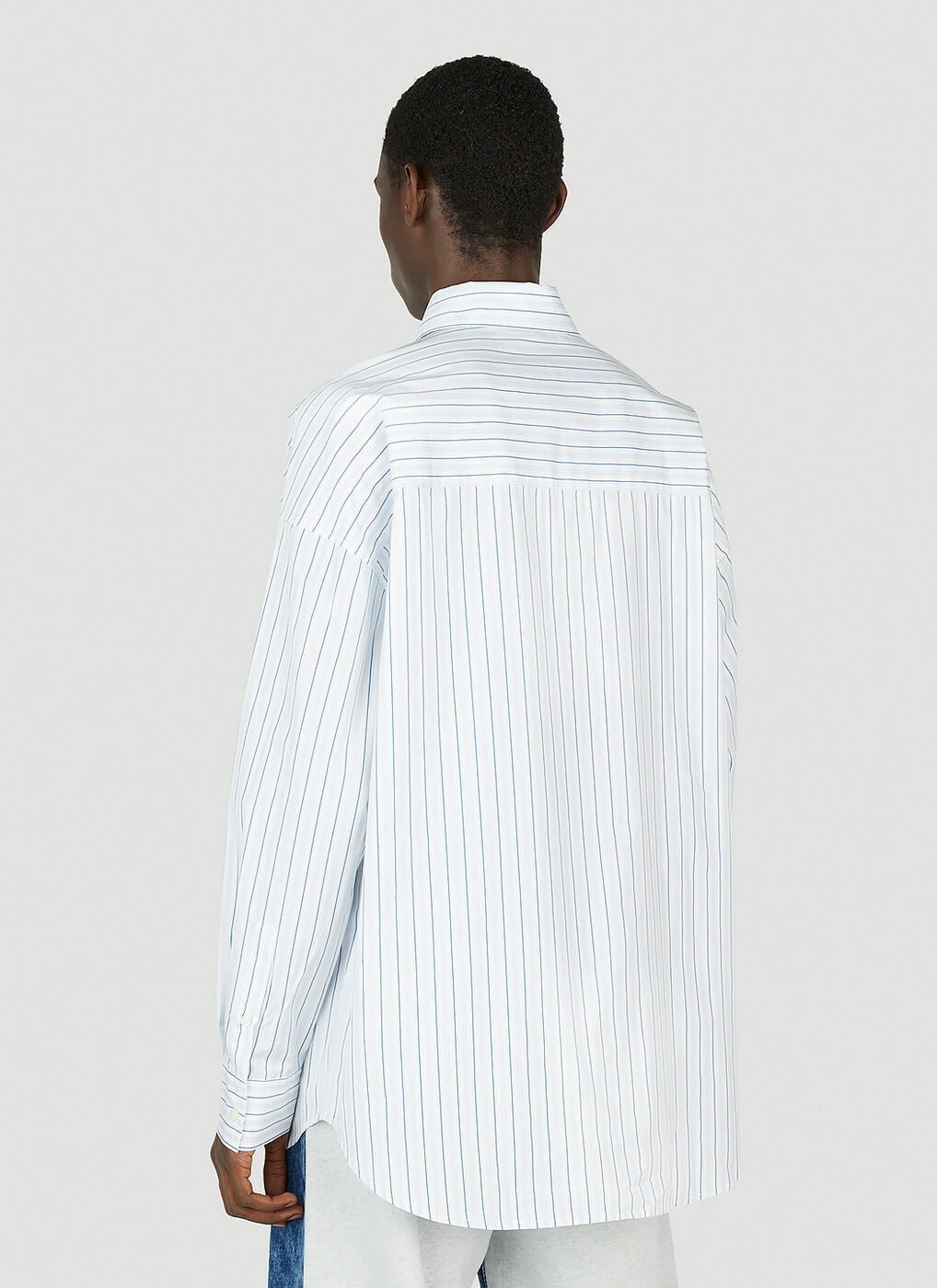 Diesel - S-Doubly Striped Shirt in White Diesel