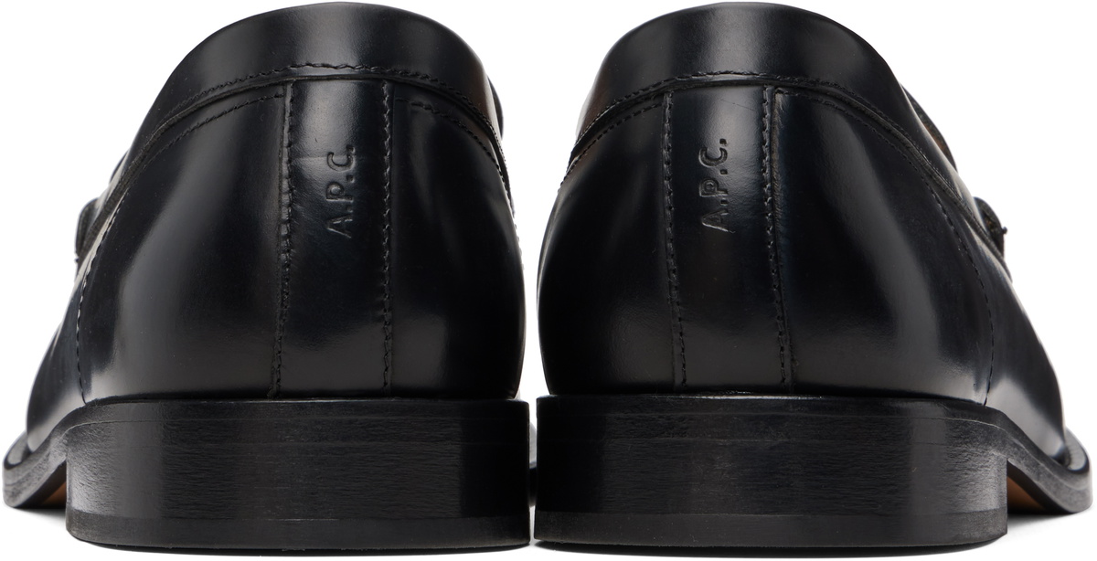 A.P.C. Black Moc Loafers
