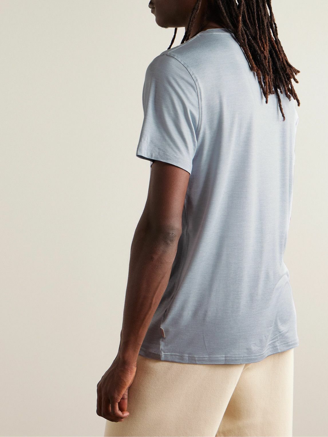 Onia - Everyday UltraLite Stretch-Jersey T-Shirt - Blue