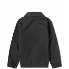 Stone Island Junior Men's Zip Overshirt in Black
