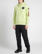 Alpha Industries Mens Sweatshirt in Lime green