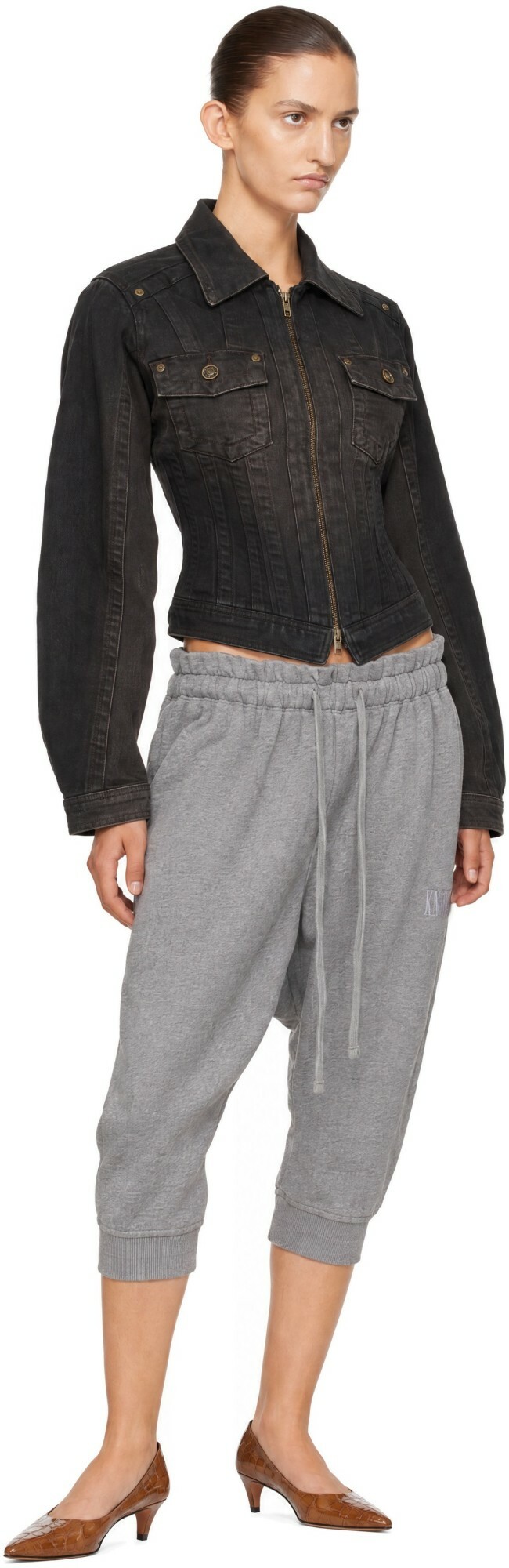 KNWLS Brown Alice Denim Jacket