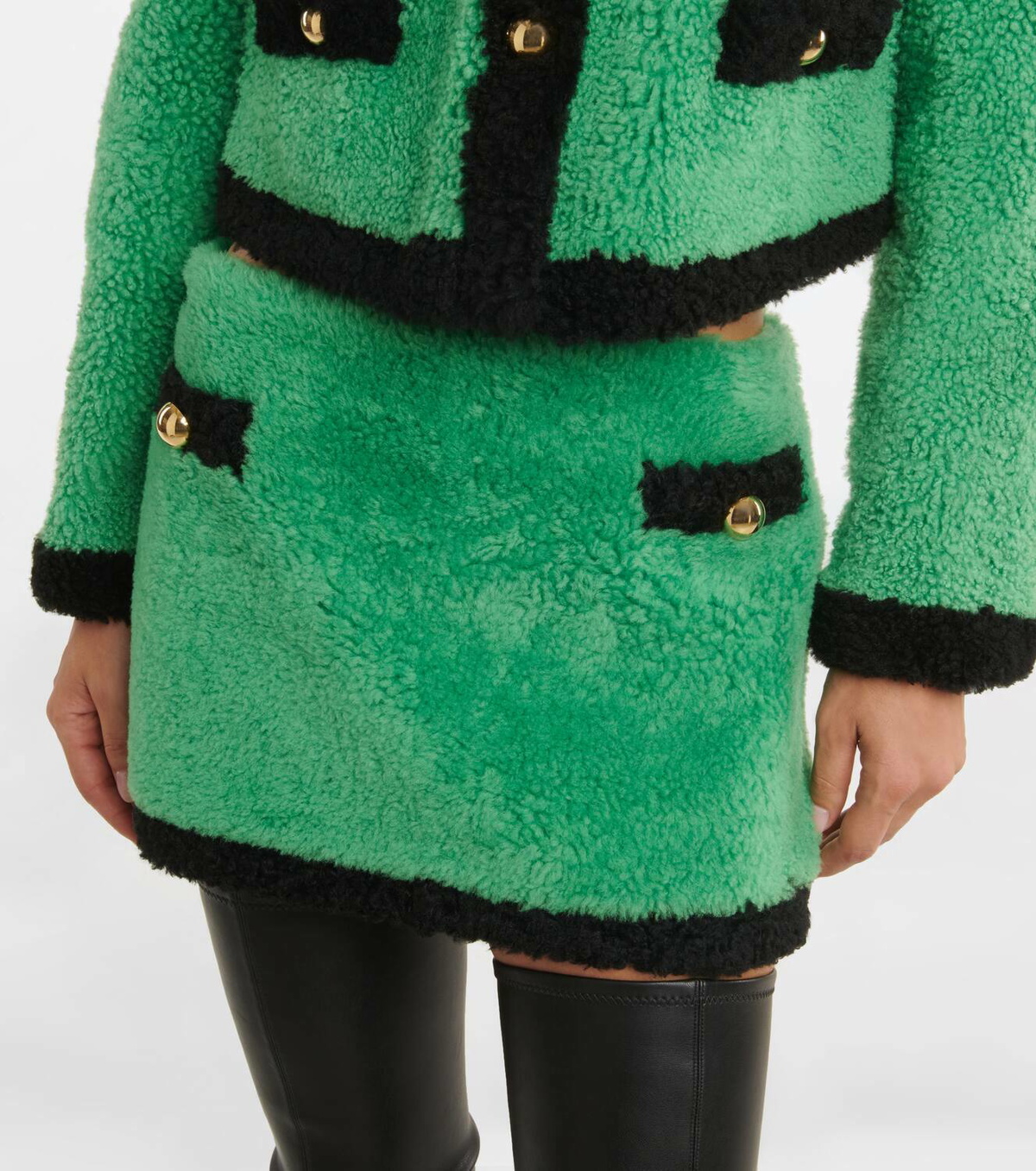 Blancha Shearling miniskirt