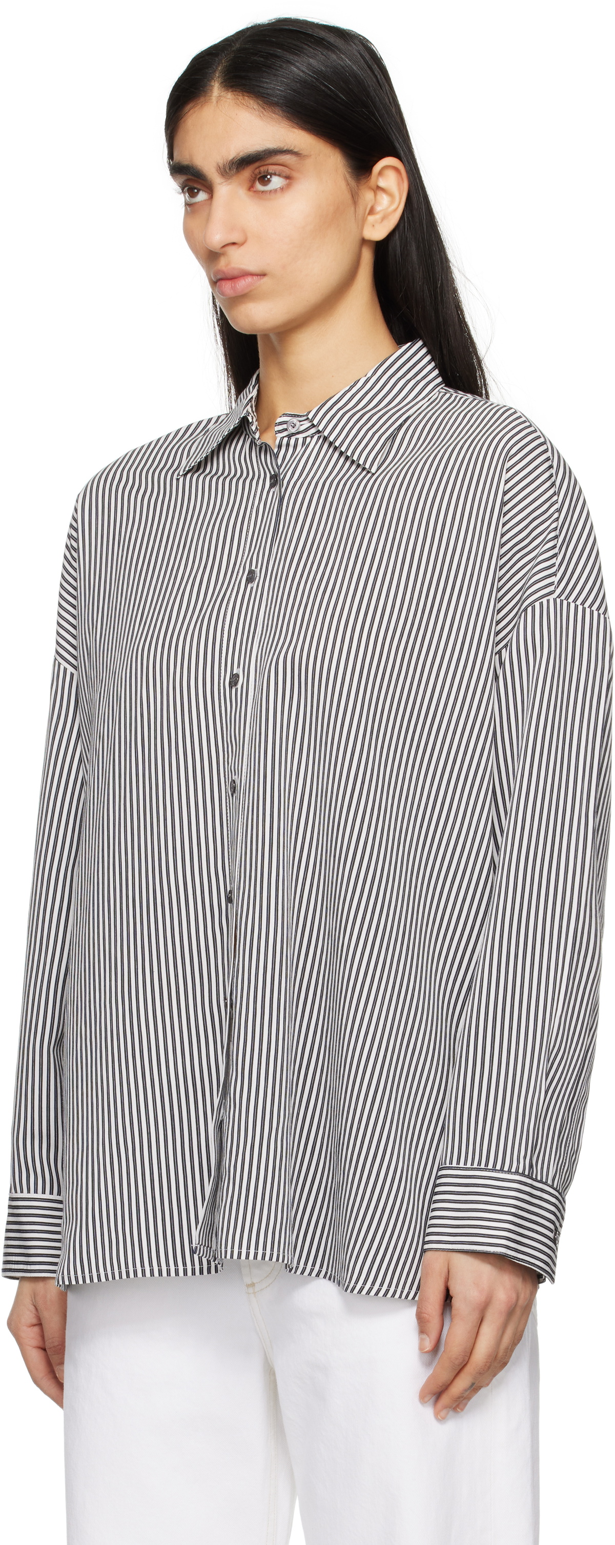 AGOLDE Black & White Roux Shirt