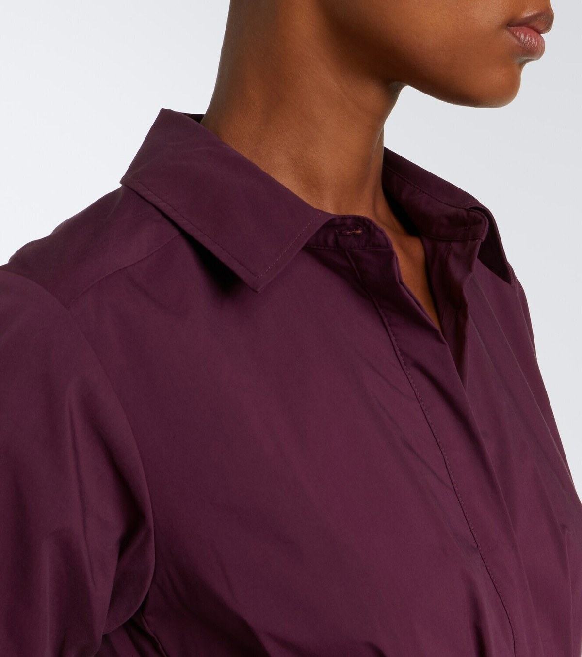 Simkhai Jazz pleated cotton poplin shirt dress