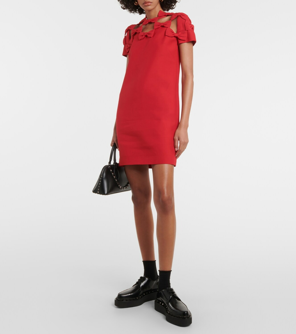 Valentino Bow-detail Crêpe Couture minidress Valentino