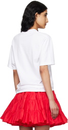 Sandy Liang White Scallop T-Shirt