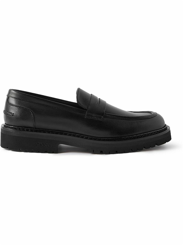 Photo: VINNY's - Richee Leather Penny Loafers - Black