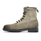 Diesel Off-White Canvas D-Throuper DBB Boots