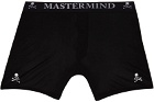 mastermind WORLD Two-Pack Black Silk Boxer Briefs