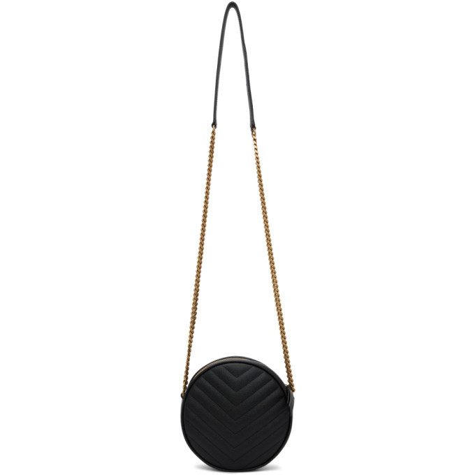 Saint laurent jade discount round matelassé leather bag