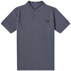 Fred Perry Authentic Men's Bomber Jacket Collar Polo Shirt in Gunmetal