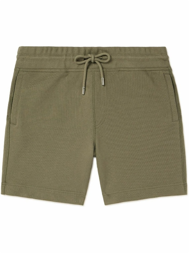 Photo: Mr P. - Straight-Leg Garment-Dyed Cotton-Jersey Drawstring Shorts - Green