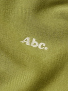 Abc. 123. - Logo-Detailed Cotton-Blend Jersey Hoodie - Green