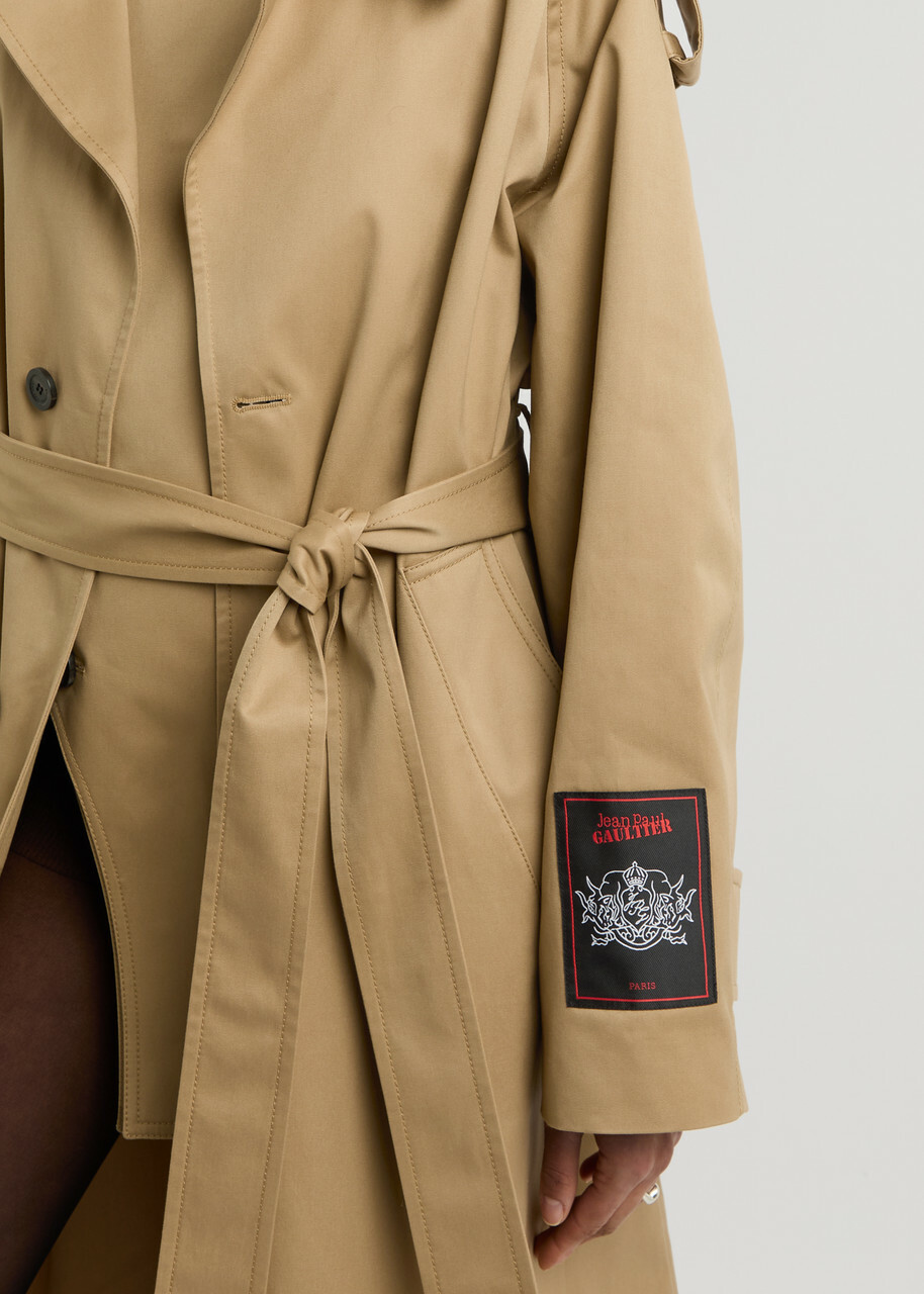 Jean Paul Gaultier Deconstructed Cotton-twill Trench Coat